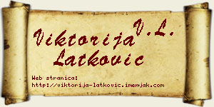 Viktorija Latković vizit kartica